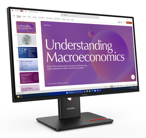 Lenovo ThinkVision T24D-40 24 Zoll Klasse Full HD LED-Monitor - 16:9 Format - Schwarz - 60,5 cm (23,8 Zoll) Viewable - IPS