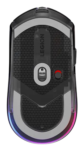Lenovo Legion M410 Gaming Mouse - Radio Frequency - USB Type C - 6 Button(s) - Transparent Black - Cable/Wireless - 2.40 G