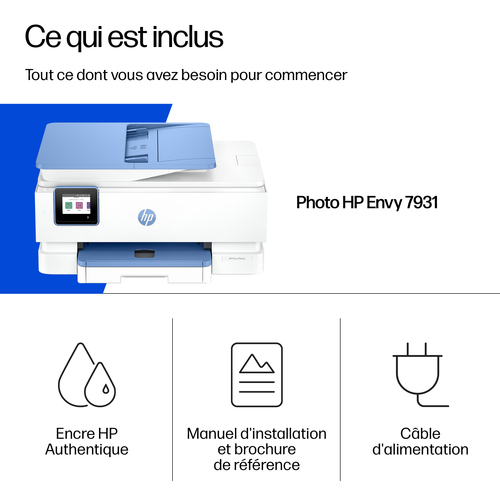 HP ENVY Photo Envy 7931 All-in-One Couleur Imprimante. Technologie d'impression: A jet d'encre thermique, Impression: Impr