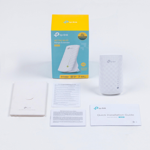 TP-Link RE200 IEEE 802.11b/g/n/ac 750 Mbit/s Drahtloser Range-Extender - 3 x Interne Antenne(n) - 1 x Netzwerk (RJ-45) - E