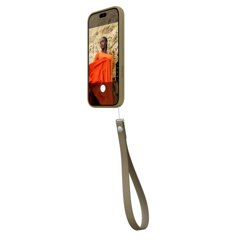 Apple Wrist Strap – Olive. Product type: Wristlet strap, Product colour: Olive, Material: Polyethylene terephthalate (PET)