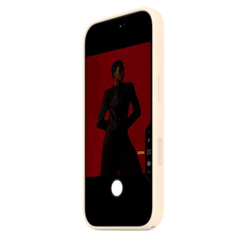 Apple Hülle iPhone 17 Pro Smartphone - Vanille - Softtouch, Seidig - Kratzfest, Sturzsicher - Silikon, MicroFiber - Kann d