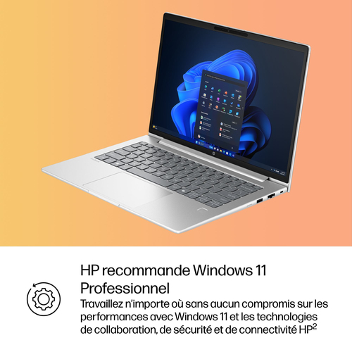 Ordinateur Portable - HP ProBook 4 G1iR - Écran 35,6 cm (14") - WUXGA - Intel Core 5 Series 1 120U - 12 Go - 512 Go SSD - 