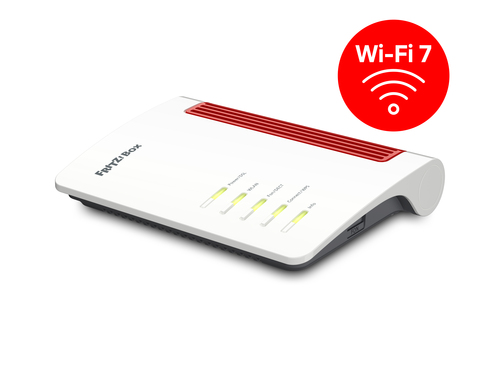 Modem/Router wireless FRITZ! FRITZ!Box 7630 - Wi-Fi 7 - Ethernet, Cavo, DSL, ADSL2+ - Dual Band - 2,40 GHz ISM band - 5 GH
