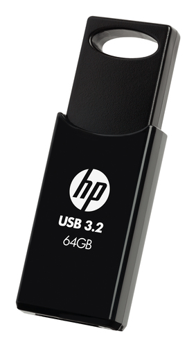 HP 712w 64 GB USB 3.2 (Gen. 1) Typ A Flash-Laufwerk - Schwarz - 120 MB/s Read Speed - 2 Jahr(e) Garantie