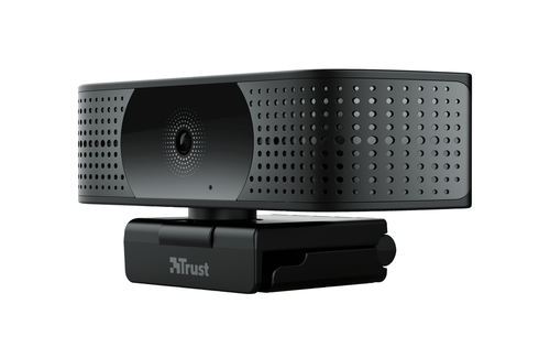 Trust - Webcam - 30 fps - Schwarz - USB 2.0 - 3840 x 2160 Pixel Videoauflösung - Autofokus - 74° Angle - Mikrofon - Comput