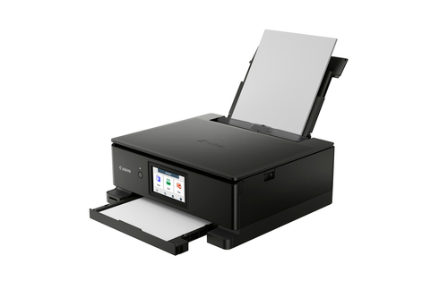 Imprimante Jet d'Encre Multifonction Canon PIXMA TS8750 Sans fil - Couleur - Noir - Copieur/Imprimante/Scanner - Résolutio