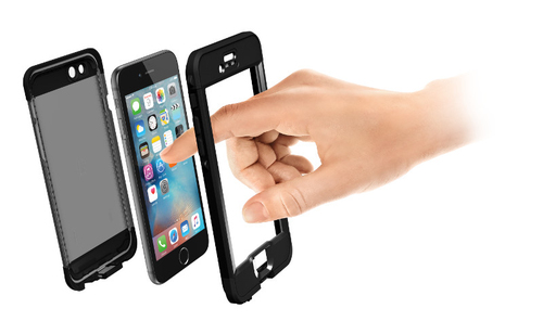 LifeProof FRĒ Case for Apple iPhone 6, iPhone 6s Smartphone - Black - Dirt Proof, Snow Proof, Water Proof, Drop Proof - Po