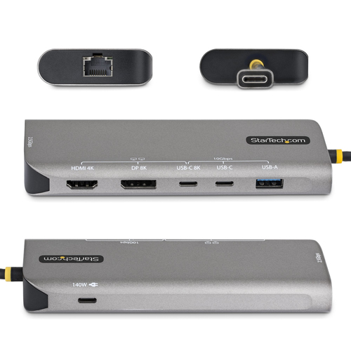 StarTech.com 174B-USB4-MULTIPORT. Übertragungstechnik: Kabelgebunden, Hostschnittstelle: USB4, USB-Stromversorgung bis zu: