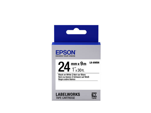 Etikettenband Epson LabelWorks - 24 mm Breite - Weiß