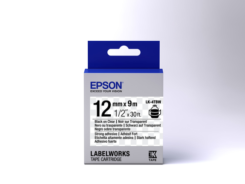 Epson Label Tape - 12 mm Width - Transparent