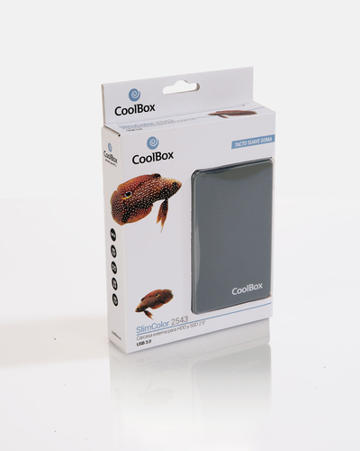 CoolBox SlimColor 2543. Tipo de producto: Carcasa de disco duro/SSD. Número de unidades de almacenamiento compatibles: 1, 