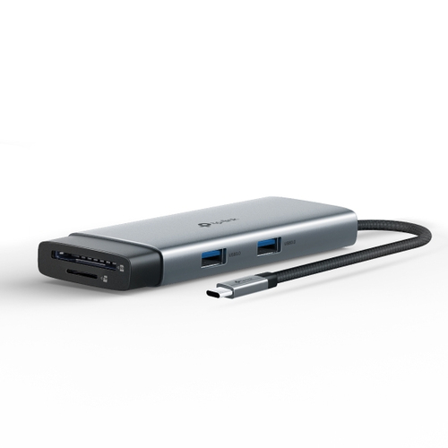 TP-Link UH7020C USB-Typ C Docking Station für Desktop-PC, Tablet-PC, Smartphone, Notebook - Ladefunktion - Speicherkartenl