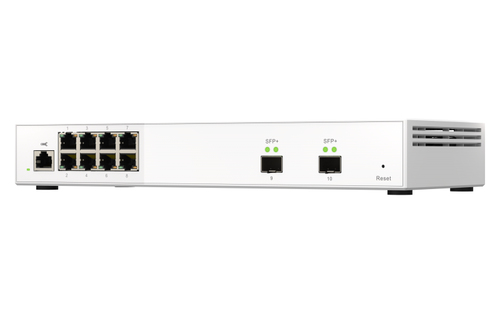 QNAP QSW-M2108-2S. Tipo de switch: Gerido, Camada de switches: L2. Tipos de portas ethernet Basic switching RJ-45: 2.5G Et