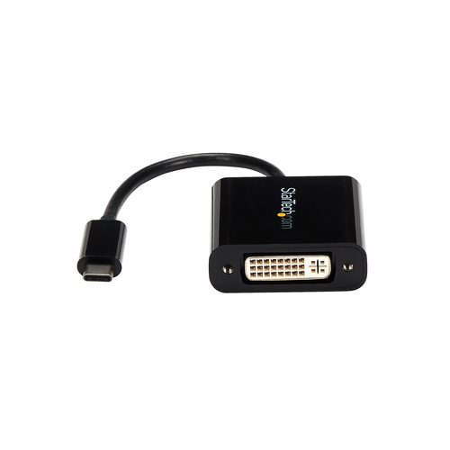 StarTech.com USB C to DVI Adapter - Thunderbolt 3 Compatible - 1920x1200 - USB-C to DVI Adapter - DVI-D Converter - Connec