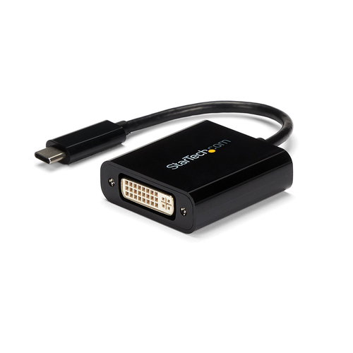 StarTech.com USB C to DVI Adapter - Thunderbolt 3 Compatible - 1920x1200 - USB-C to DVI Adapter - DVI-D Converter - Connec