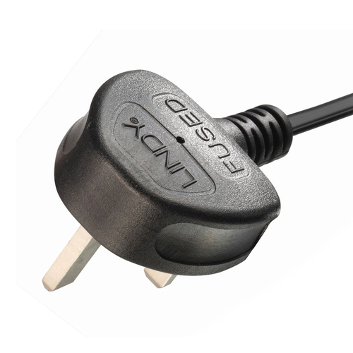 1M MAINS POWER CABLE UK 3 PIN PLUG TO IEC C5