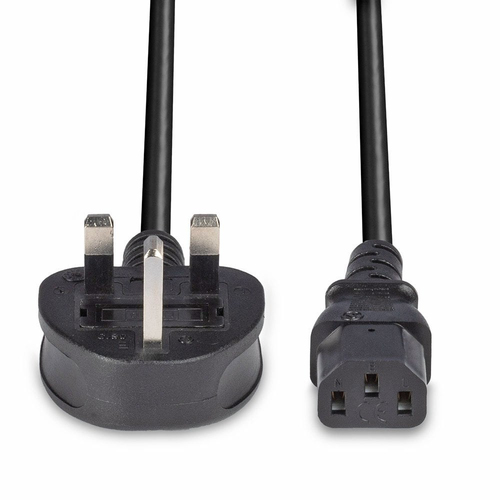 0.2M MAINS POWER CABLE UK 3 PIN PLUG TO IEC C13