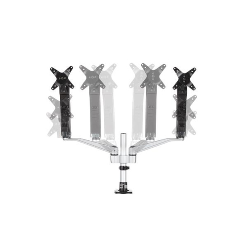 StarTech.com ARMDUAL30. Montage: Klemme, Höchstgewichtskapazität: 18 kg, Maximale Bildschirmgröße: 76,2 cm (30"), Minimale