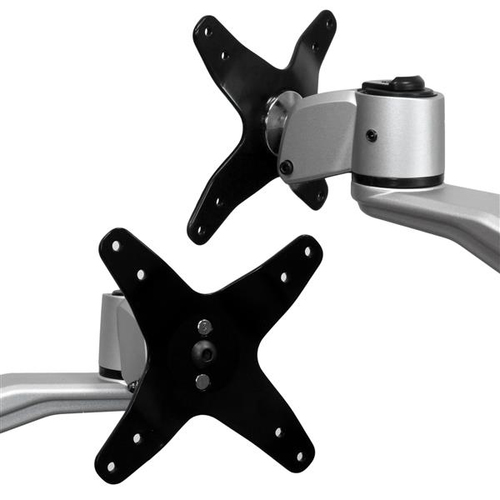 StarTech.com ARMDUAL30. Montage: Klemme, Höchstgewichtskapazität: 18 kg, Maximale Bildschirmgröße: 76,2 cm (30"), Minimale