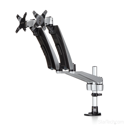 StarTech.com ARMDUAL30. Montage: Klemme, Höchstgewichtskapazität: 18 kg, Maximale Bildschirmgröße: 76,2 cm (30"), Minimale
