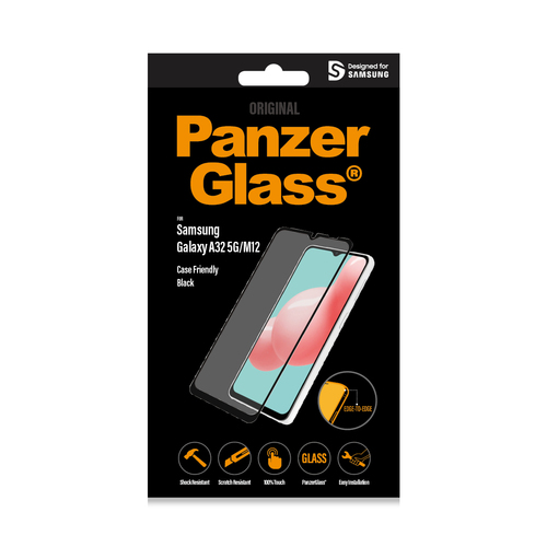PanzerGlass ® Screen Protector Samsung Galaxy A32 5G | M12. Brand compatibility: Samsung, Compatibility: Samsung - Galaxy 