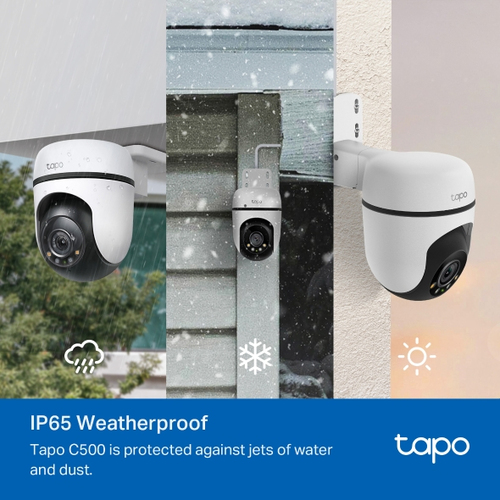 Tapo C500 Outdoor Full HD Network Camera - Colour - 29.87 m Infrared Night Vision - H.264 - 1920 x 1080 - 15 fps - Wall Mo