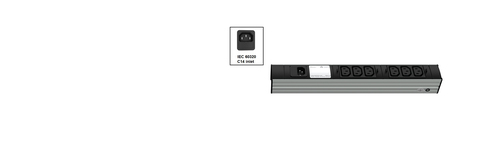 VERTIV DI-STRIP PDU - Basic - IEC 60320 C14 - 6 x IEC 60320 C13 - Vertical - Rack-mountable