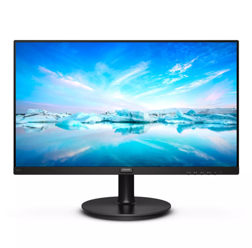 Philips 221V8A 22" (55.9 cm) Class Full HD LCD Monitor - 16:9 - Textured Black - 21.5" (54.6 cm) Viewable - Vertical Align