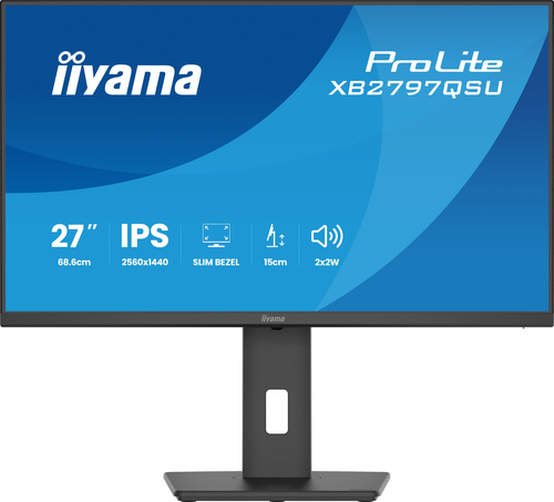 iiyama ProLite XB2797QSU-B1. Display diagonal: 68.6 cm (27"), Display resolution: 2560 x 1440 pixels, HD type: Quad HD, Di