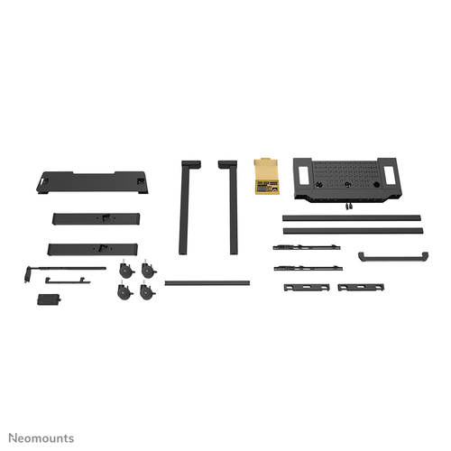 Neomounts MOVE Lift XL FL55-975BL1 Display Cart - 160 kg Load Capacity - 4 Casters - Steel - 125.30 cm (49.33") Width x 81