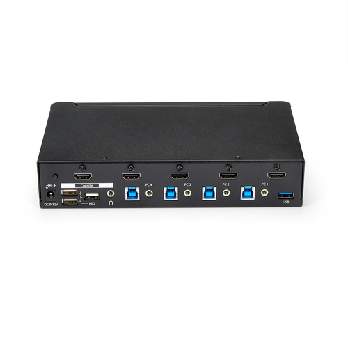 StarTech.com KVM Switchbox - TAA Compliant - 4 Computer(s) - 1 Local User(s) - 1920 x 1080 - 11 x USB - 5 x HDMI - 1U - Ra