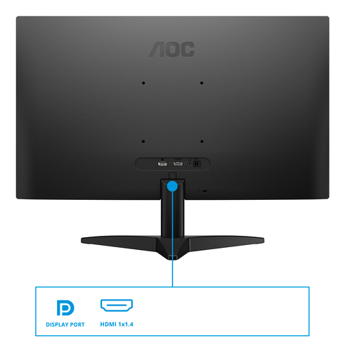 AOC 24B36H 24 Zoll Class Full HD LCD-Monitor - Schwarz - 60,5 cm (23,8 Zoll) Viewable - IPS-Technologie (In-Plane-Switchin