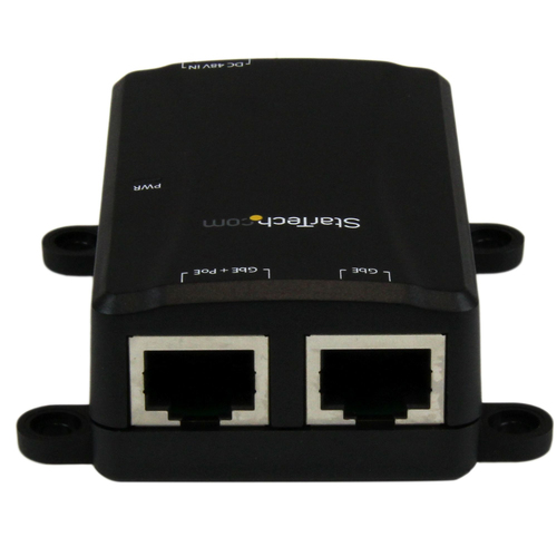 StarTech.com 1 Port Gigabit Midspan - PoE+ Injector - 802.3at and 802.3af - Wall-Mountable Power over Ethernet Injector Ad
