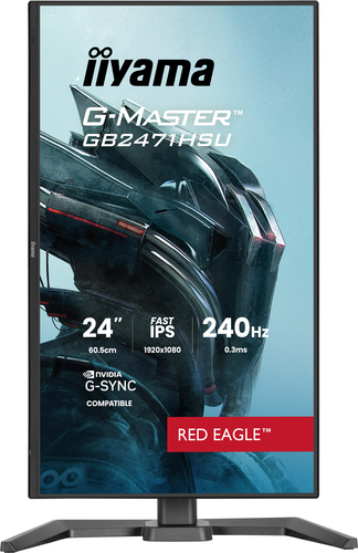 Moniteur de jeu LCD iiyama G-MASTER Red Eagle GB2471HSU-B1 24" Classe Full HD - 16:9 - Noir mat - 60,5 cm (23,8") Viewable