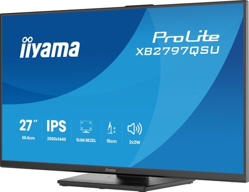 iiyama ProLite XB2797QSU-B1. Display diagonal: 68.6 cm (27"), Display resolution: 2560 x 1440 pixels, HD type: Quad HD, Di