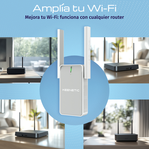 Keenetic Buddy 6 (KN-3411) AX3000 Mesh Wi-Fi 6 Range Extender with Gigabit Ethernet Port. Type: Network repeater, Data tra