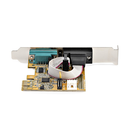 StarTech.com Serial Adapter - Low-profile Plug-in Card - 1 - PCI Express 2.0 x1 - PC, Linux - 2 x Number of Serial Ports E