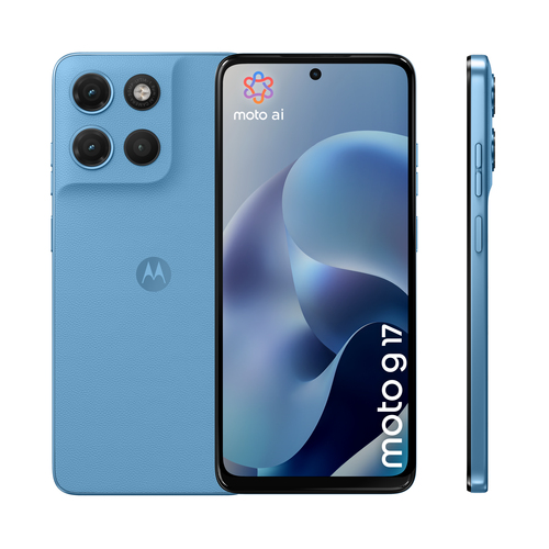 Motorola moto g17 . Bildschirmdiagonale: 17,1 cm (6.72"), Display-Auflösung: 2400 x 1080 Pixel. Prozessor-Taktfrequenz: 2 