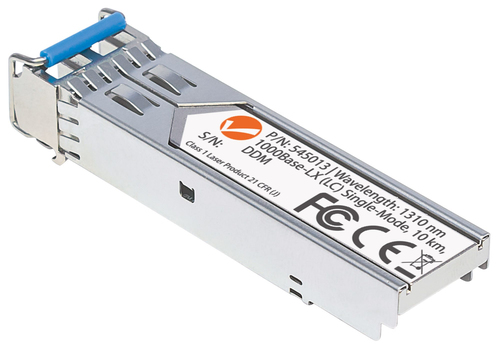 Intellinet Transceiver Module Optical, Gigabit Fiber SFP, 1000Base-Lx (LC) Single-Mode Port, 10km, Wavelength 1310nm, MSA 