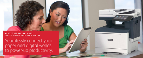 Xerox VersaLink C415 A4 40ppm Duplex Copy/Print/Scan/Fax PS3 PCL5e/6 2 Trays 251 Sheets. Print technology: Laser, Printing