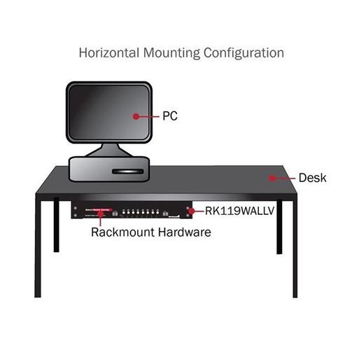 StarTech.com Staffa rack in acciaio 4U per montaggio apparecchiature su parete verticale da 19" - 56,84 kg Capacità di car