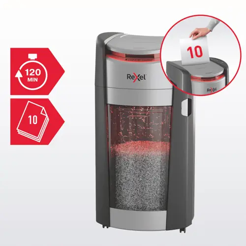 Rexel ShredMax AutoFeed+ 600M Micro Cut Paper Shredder. Shredding type: Micro-cut shredding, Working width: 22.5 cm, Shred