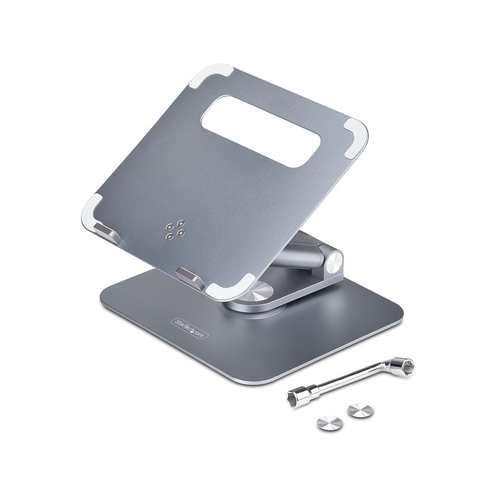 StarTech.com Height Adjustable Notebook Stand - 4.99 kg Load Capacity - 7.9 cm Height x 23.1 cm Width - Desk, Desktop - Si
