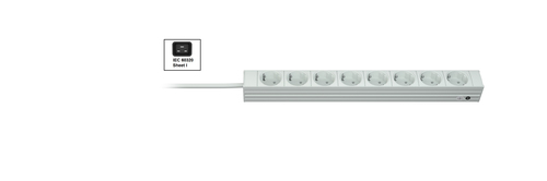 VERTIV DI-STRIP PDU - Basic - IEC 60320 Sheet I - 8 x Schuko - 16 A - 230 V AC Input - 0U - Horizontal/Vertical - Rack-mou