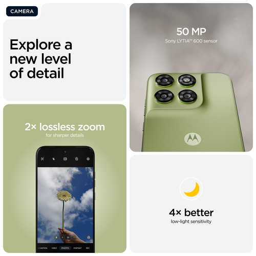 Motorola Mobility moto g67 128 GB Smartphone - 17,2 cm (6,8 Zoll) Super HD 1272 x 2772 - Octa-Core (Cortex A76Dual-Core 2,