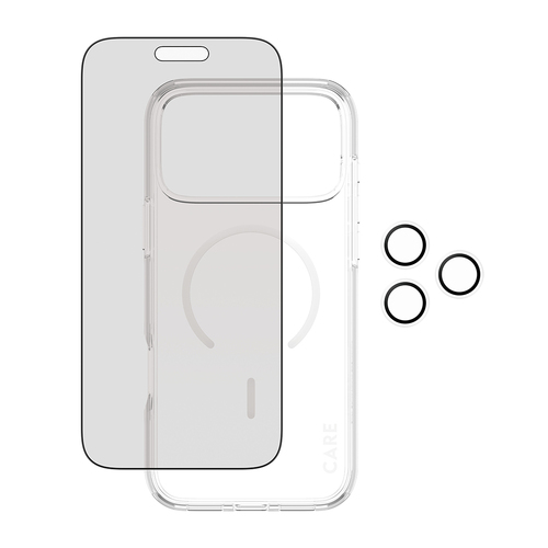 PanzerGlass ® | CARE by ® 3-in-1 Flagship Privacy Bundle iPhone 17 Pro Max. Brand compatibility: Apple, Compatibility: App