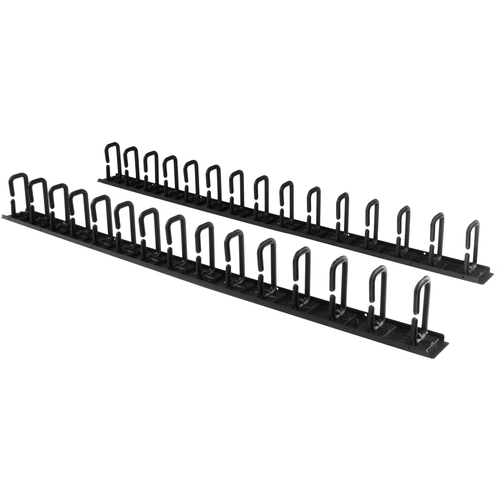 StarTech.com Vertical Cable Organizer with D-Ring Hooks - Vertical Cable Management Panel - 40U - 6 ft. - Cable Organizer 
