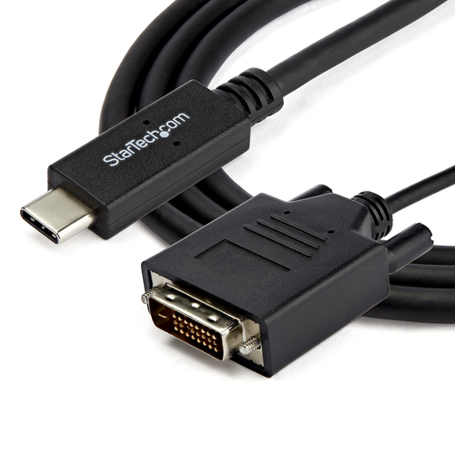 StarTech.com USB-C to DVI Cable - 2 m - 1080p - 1920x1200 - USB C DVI Monitor Cable - USB C Cable - Computer Monitor Cable