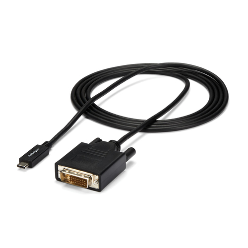 StarTech.com USB-C to DVI Cable - 2 m - 1080p - 1920x1200 - USB C DVI Monitor Cable - USB C Cable - Computer Monitor Cable